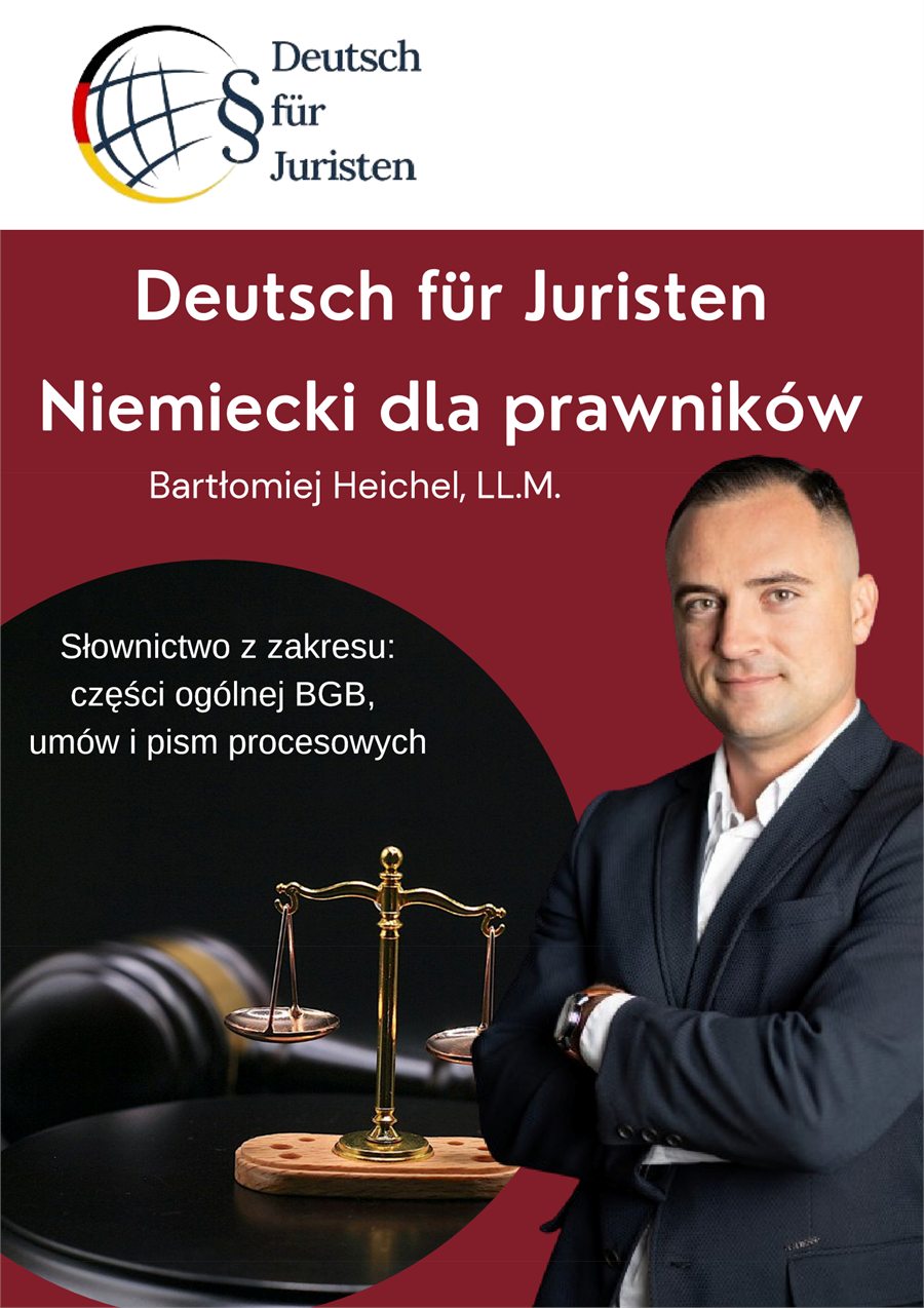 Okładka e-booka Deutsch für Juristen. Niemiecki dla prawników, z portretem autora
